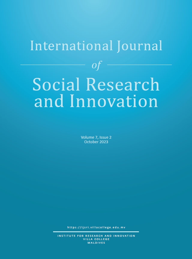 					View Vol. 7 No. 2 (2023): International Journal of Social Research and Innovation
				
